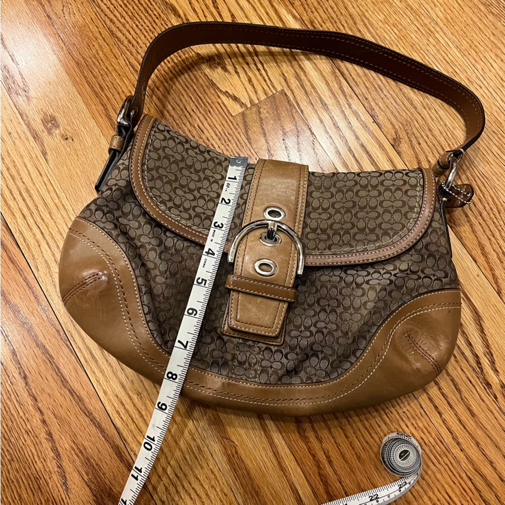Vintage Y2K Coach Signature Soho Medium Shoulder Bag Brown British Tan F10926 - Picture 14 of 15